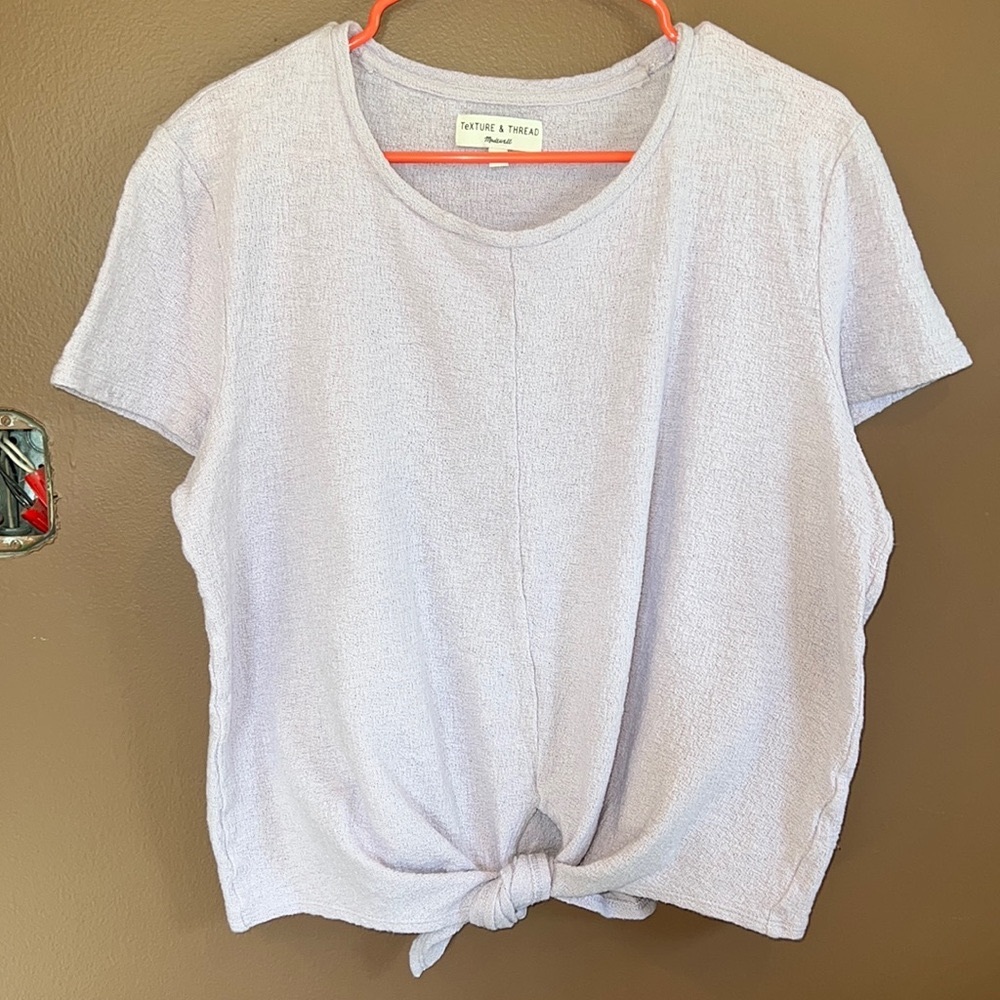 Madewell texture & thread tie tee
